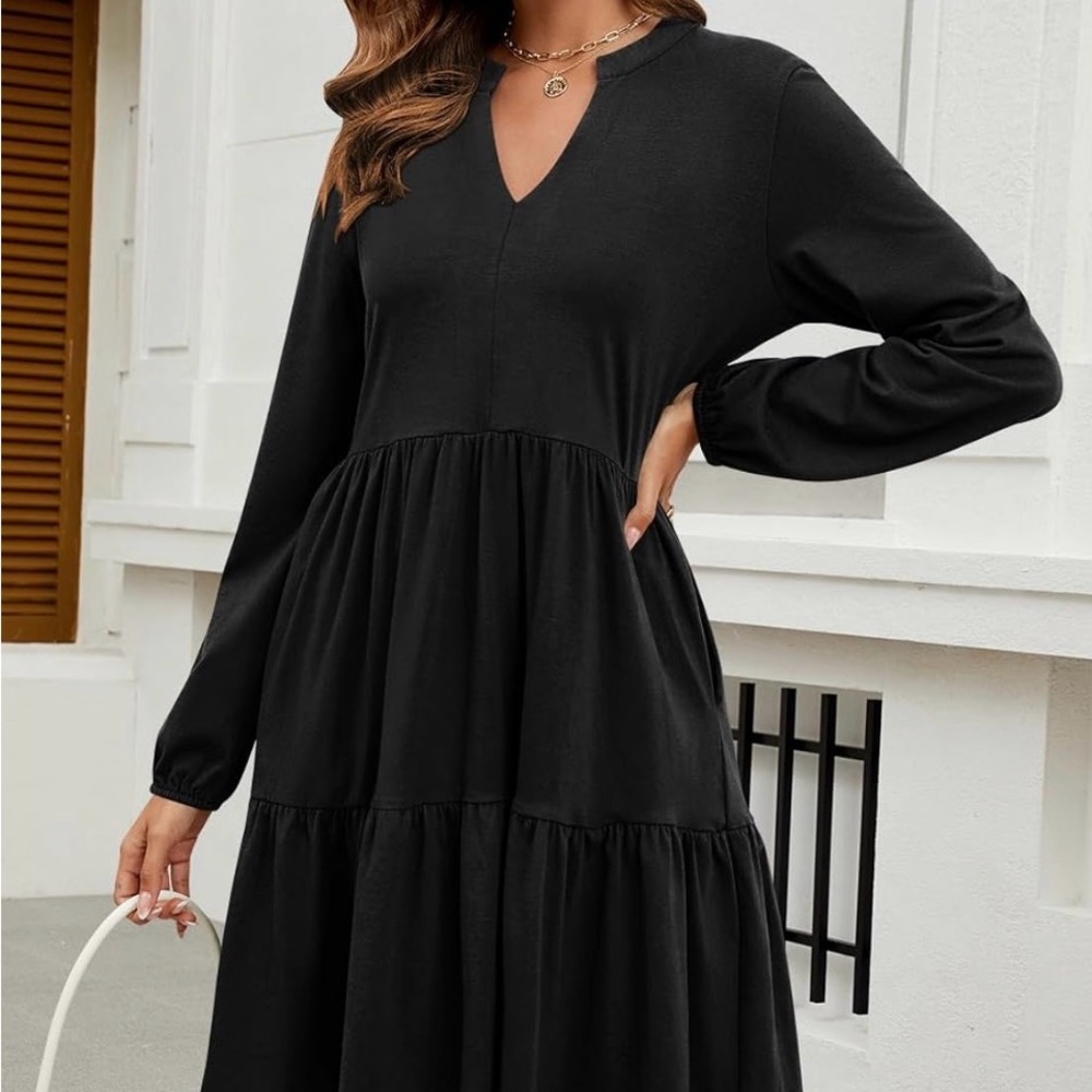 Casual Black Dress